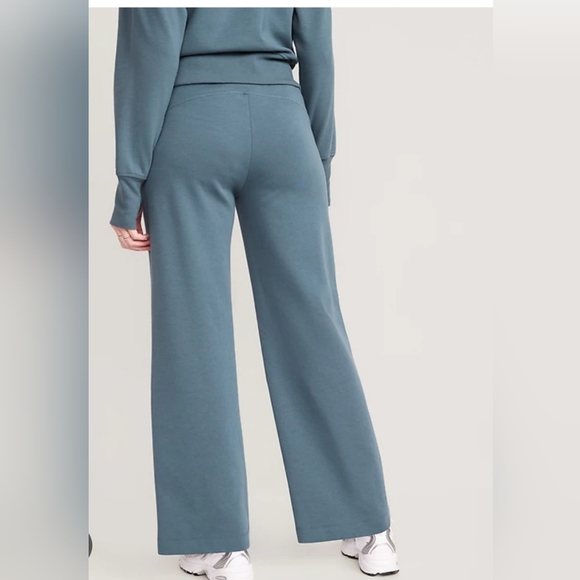 Women's Old Navy Ocean Shale Dynamic Fleece High Rise Wide Leg Pants XL - Picture 8 of 9